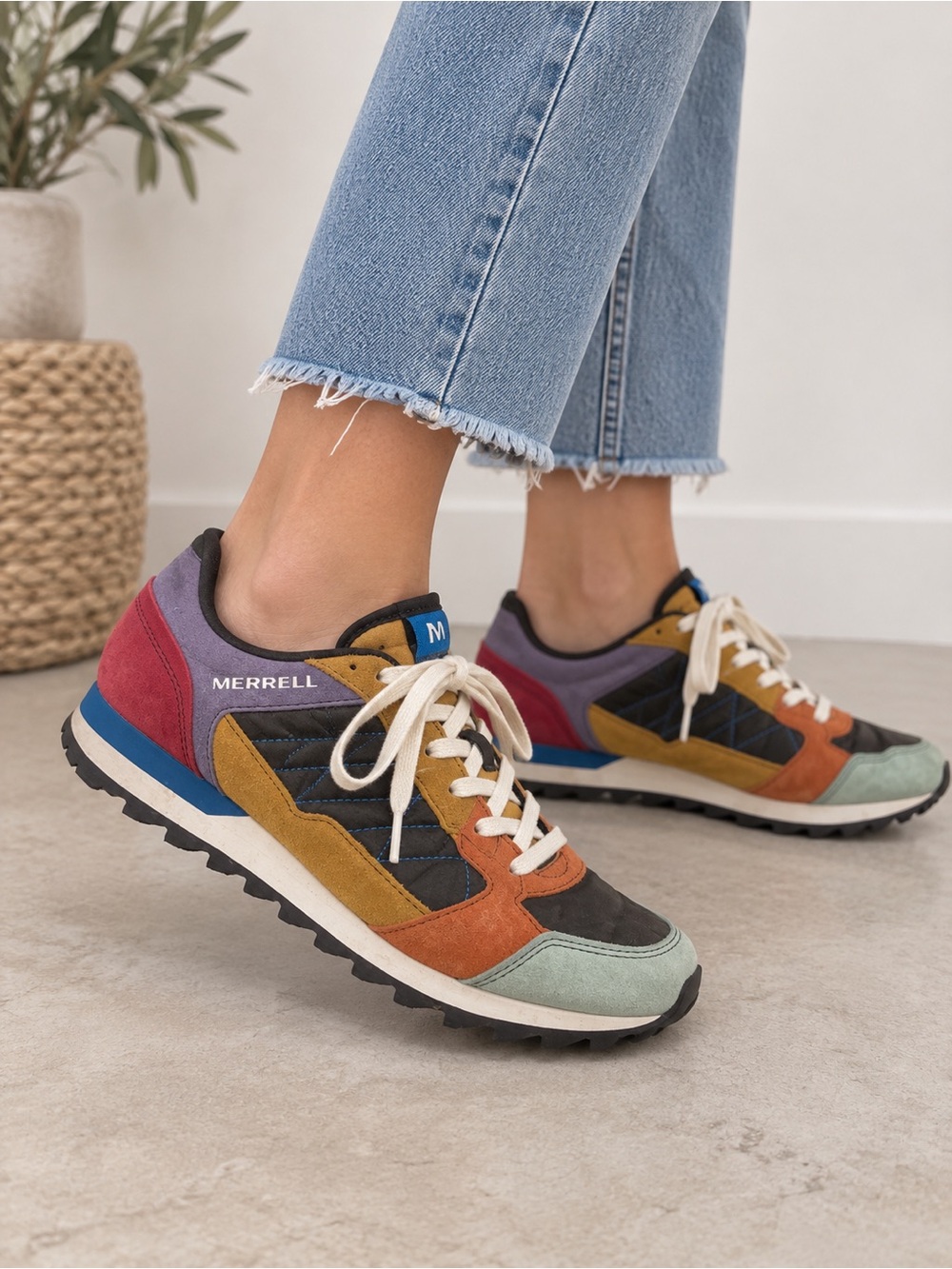 Merrell Women's Multi-Color Suede & Textile Trail Sneakers